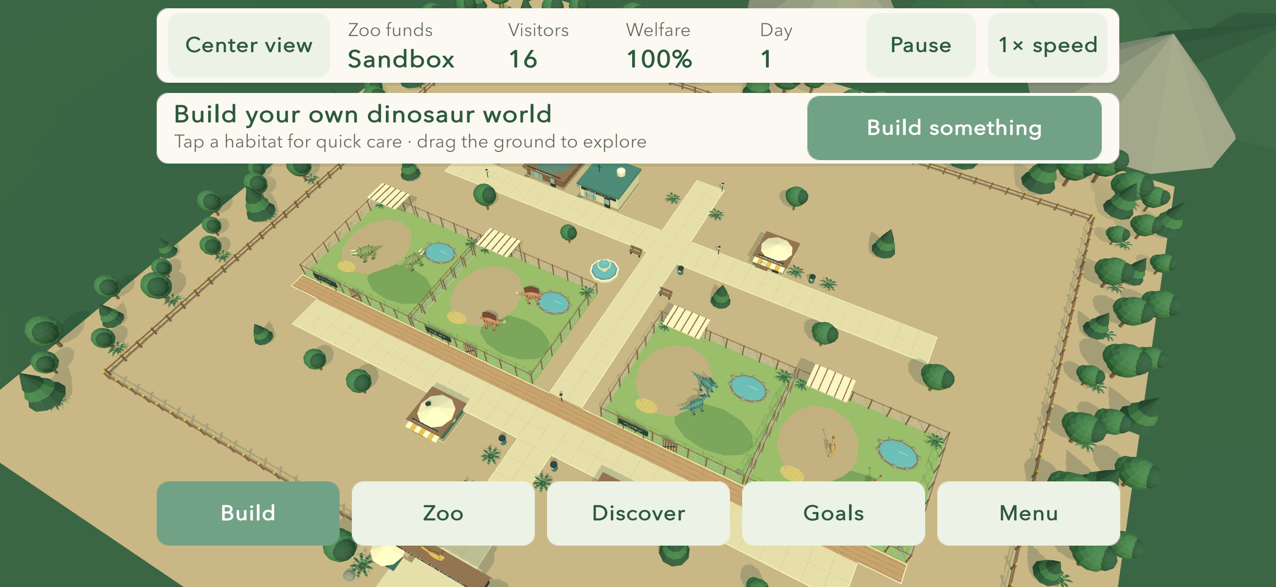 Dinosaur Zoo Tycoon development screenshot